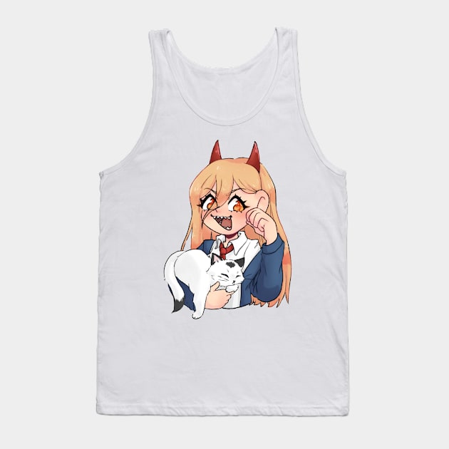 Power-chan Tank Top by miooaoyamyam